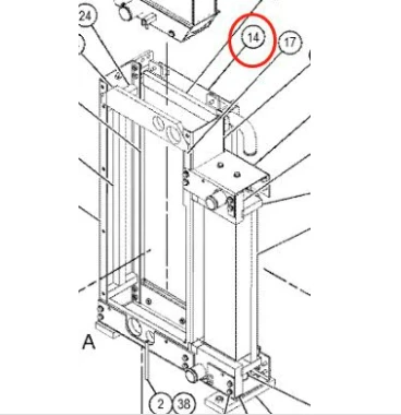 Refroidisseur d'huile de 314ECR/ 314ELCR Caterpillar 3675297 pour l'excavatrice